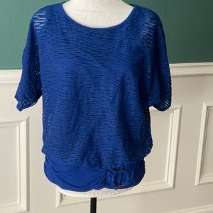 AB Studio Royal Blue blouse